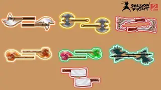 Shadow fight 2 ТОПОРЫ VS ВСЕХ БОССОВ