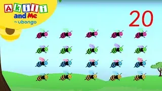 Counting Bees from 1 to 20! | Count With Akili | African Educational Cartoons