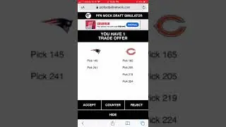 Patriots 7 Round Mock Draft 1.0 (No Trades)