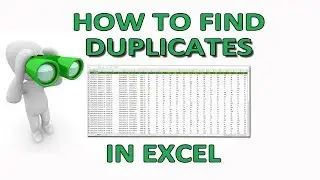 HOW TO FIND DUPLICATES IN EXCEL - MS Excel Tutorial#5
