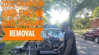 2012 dodge charger rt awd engine and tranny removal