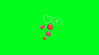 Heart Effects 2 ✩ HD Greenscreen / Chroma Key