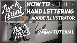 How To Vector Hand Lettering | Adobe Illustrator Tutorial - Pen Tool