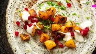 The Most Unique Dosa - Indian-Lebanese Batata Harra Dosa