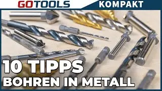 Avoid these mistakes! 10 ultimate tips for drilling in metal! Gotools explains!