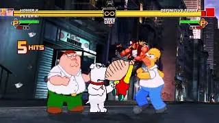 [Mugen GAME] Homero X & Peter X vs Definitive Terry | 🚀 Full HD 1080p/60fps