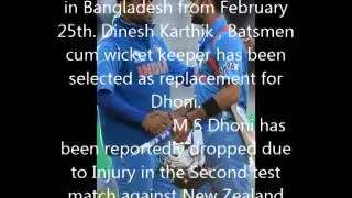 Dhoni Dropped,Virat Kohli to lead Indian cricket Team in Asia Cup