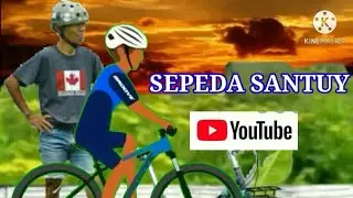 Sepeda Santuy#Video dan Foto editan#Kinemaster#Green Screen#Animasi.