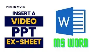 How to insert video,PowerPoint presentation, Excelsheet, PDF Files in MS word