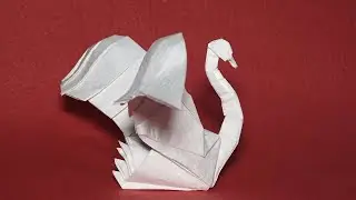 Origami Swan: Easy, No Cut, Single Sheet Tutorial! | Henry Pham