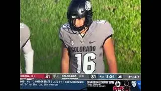 Colorado misses late field goal late in the 4th