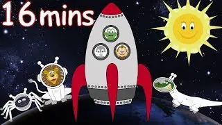 Zoom Zoom Zoom! We're going to the Moon! And lots more Nursery Rhymes! 16 minutes!