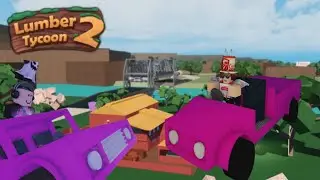 РОЗОВЫЕ МАШИНЫ В ЛАМБЕР ТАЙКУН НА НАШЕЙ БАЗЕ Lumber Tycoon 2