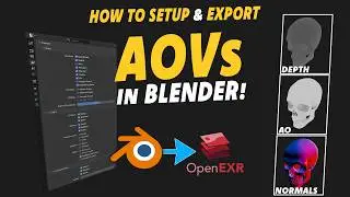 How to export AOVs in Blender
