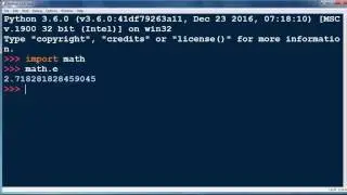 How to get and use Euler's constant in Python programming language