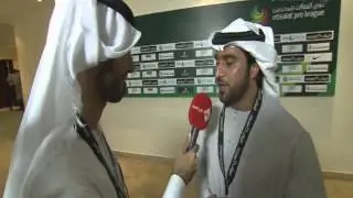 لقاء الشيخ عبدالله بن محمد بعد مباراة العين والوصل