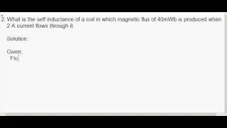 CBSE Class XII - Physics / Electromagnetic Induction/Self and Mutual Inductance Problem/02
