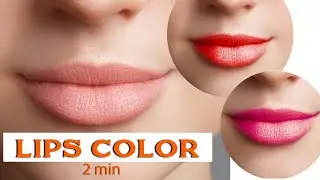 How to Create Realistic Lipstick in Photoshop | Add Lip Gloss In Photoshop Easy tutorial 