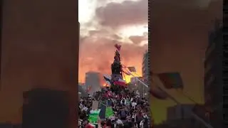 La historia detrás de la foto de la marcha de Chile que se volvió viral