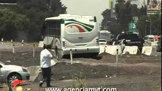 Frenó de emergencia autobús fuera de control