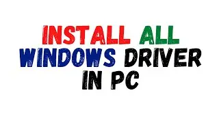 how to install drivers on Windows 7,Window 8,Window 10,Window 11 || Technical Hassan Ali