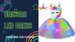 unicorn🦄 dressed colorful with led #shorts