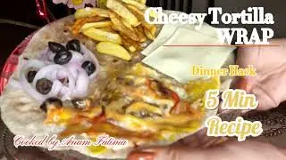 Cheesy Tortilla Wrap Hack | Viral Hack | Easy Chapati Sandwich | 5 Minute Recipe