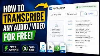 Transcribe Audio to Text for FREE Unlimited  Step by Step
