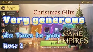 Game of Empires warring realms: Christmas Gifts is so good!