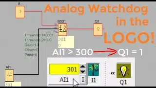 Siemens PLC - Analog Watchdog  in the LOGO! Soft Comfort.