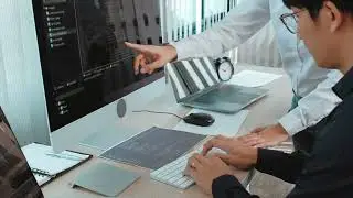 Python coding banner video