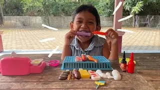 DRAMA JUALAN SATE SAMBIL BELAJAR PECAHAN NOMINAL UANG INDONESIA WITH KELA⁉️😍🥰 #beranda #trending