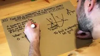 Key Skill - Find the x-intercepts of a quadratic graph with equation in the form y=x^2+bx+c