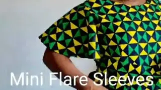 Watch how to cut ✂️ and sew Mini Flared Sleeves