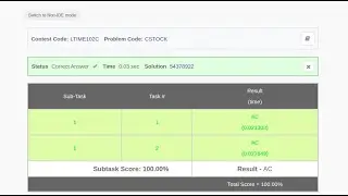 CSTOCK codechef | Chef and Stock Price | Solution - Python
