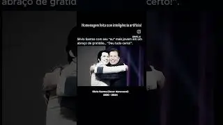 Uma pequena homenagem feita com IA para uma pessoa especial que sempre me inspirou profundamente.