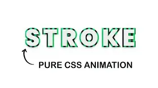 text animation stroke using only css | coding bd
