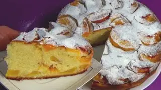 Нежнейший пирог с фруктами На все приготовления 20 минут + выпечка
