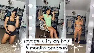 COMFY LINGERIE TRY ON *3 MONTHS PREGNANT*