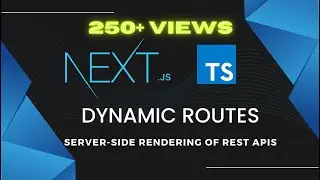 Building Dynamic routes with Server-side rendering of REST API in Next.js, Typescript, Tailwindcss.