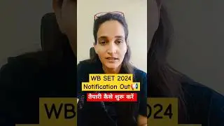 WB SET 2024 NOTIFICATION OUT#wbset #wbsetexam