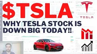 $TSLA WHY TESLA STOCK IS DOWN BIG TODAY!! Tesla Stock Analysis | Live Wellthy Stocks
