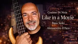 Alessandro D’Aco Tracking Bass Guitar solo for “Like in a Movie” by Cosimo di Noia.