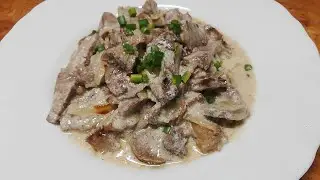 VERY DELICIOUS!! TONGUE IN SOUR CREAM SAUCE