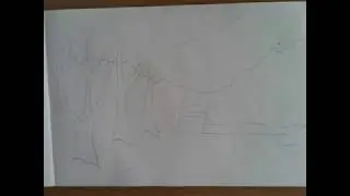 Весенний пейзаж. Набросок