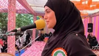 Sana Khan and mufti Anas In rajkot jalsa | Sana Khan rajkot