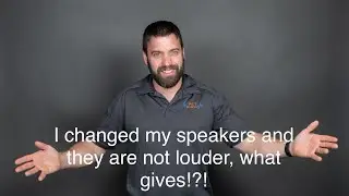 Why are my new speakers quieter in my car?