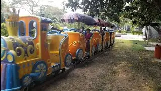 Toy train journey in Zia park.