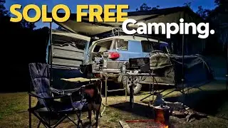 SOLO CAMPING and a FROSTY Morning. | KELPIE | FJ CRUISER | CAMPFIRE
