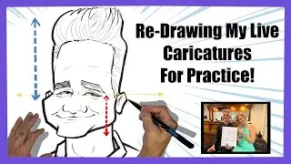 Caricature Drawing Exercise: More Exaggeration!￼